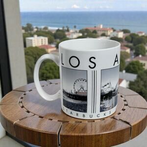 Starbucks Los Angeles Barista Sity Scenes Series 2003 Coffee Mug White Hollywood